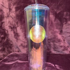 24 oz Starbucks iridescent with dome lid